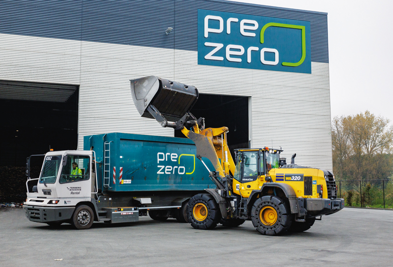 Terbergs containercarrier zorgt voor efficiëntere recycling bij PreZero